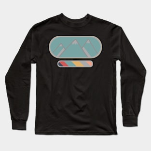 Simple Mountain Design Long Sleeve T-Shirt